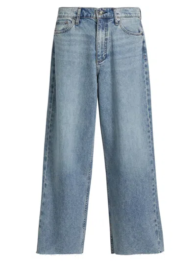 Rag & Bone Women's Andi Featherweight High-rise Ankle Jeans In Blue