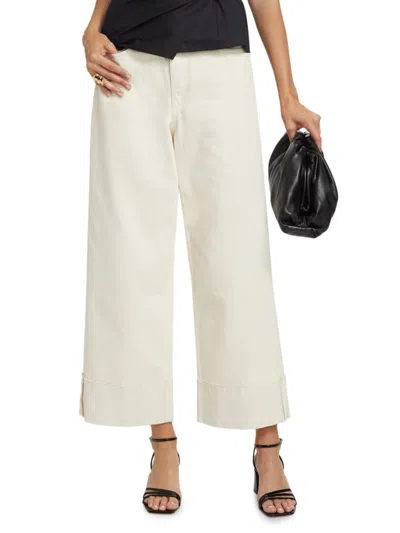 Rag & Bone Women's Andi High-rise Cuffed Ankle Jeans In White