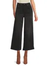 Rag & Bone Women's Annie Cropped Wide-leg Jeans In Black