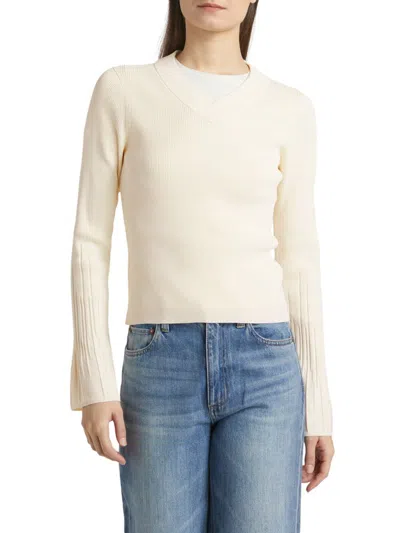 Rag & Bone Women's Austen V-neck Sweater In White