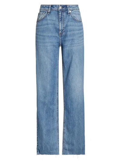 Rag & Bone Women's Baggy Dre Featherweight Low-rise Boyfriend Jeans In Blue