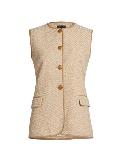 Rag & Bone Bartlet Cotton-blend Tweed Vest In Pink
