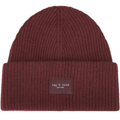 Rag & Bone Women's Blake Beanie In Burgundy
