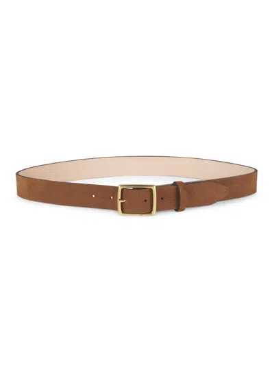 Rag & Bone Women's Boyfriend Suede Belt In Brown