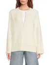 Rag & Bone Women's Bridget Rib-knit Wool-blend Cardigan In White