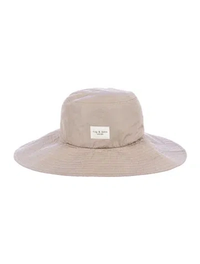 Pre-owned Rag & Bone Women's Brown Nylon  Panama Hat
