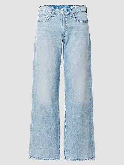 Rag & Bone Women's Cam Featherweight Straight-leg Jeans In Blue