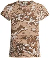 Rag & Bone Camo Baby Tee In Beige Multi In Brown
