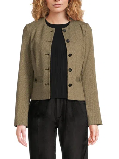 Rag & Bone Women's Carmen Round Neck Blazer In Green
