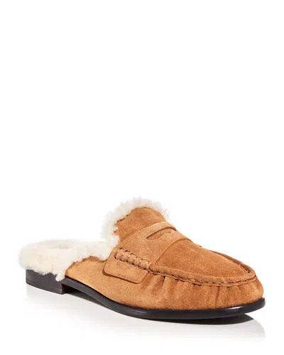 Rag & Bone Women's Carter Shearling Lined Mule Flats In Animal Print