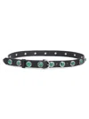 Rag & Bone Celia Stud Leather Belt In Black