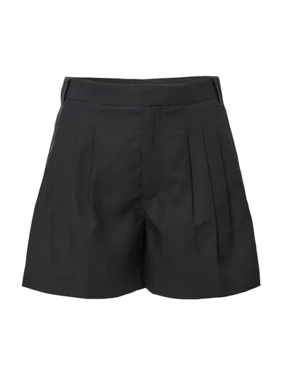 Rag & Bone Women's Chappell Linen Shorts In Black
