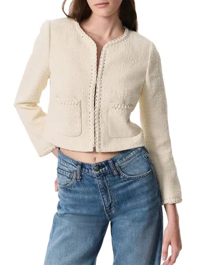 Rag & Bone Women's Cheyenne Tweed Jacket In White