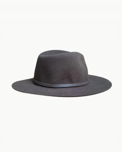 Rag & Bone Women's City Felt Fedora Hat In Dark Espresso In Gray