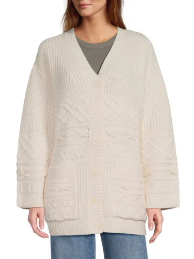 Rag & Bone Women's Conley Cable-knit Cardigan In White