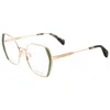 Rag & Bone Women's Copper Green 53mm Opticals In Multi