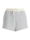 Rag & Bone Vintage Terry Mix Media Sweatshorts In Heather Gray In Gray