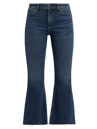 Rag & Bone Women's Dahlia Flexi Mid-rise Ankle Flare Jeans In Blue