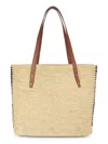Rag & Bone Women's Daily Ingrid Raffia Tote Bag In Black