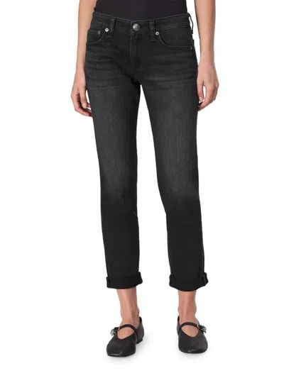 RAG & BONE RAG & BONE WOMEN'S DRE LOW-RISE CROPPED BOYFRIEND JEANS