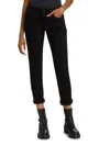 Rag & Bone Dre Low-rise Slim Boyfriend Jeans In Black