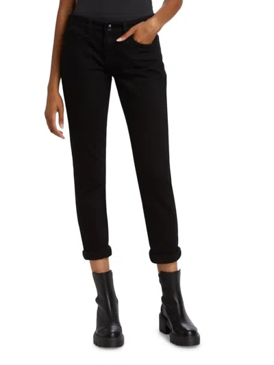 Rag & Bone Women's Dre Low-rise Slim Boyfriend Jeans In Black