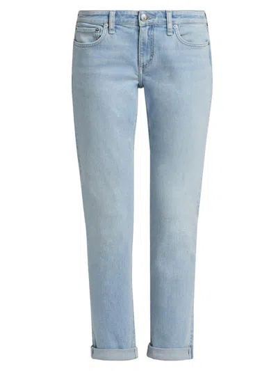 Rag & Bone Women's Dre Slim Stretch-cotton Boyfriend Jeans In Blue