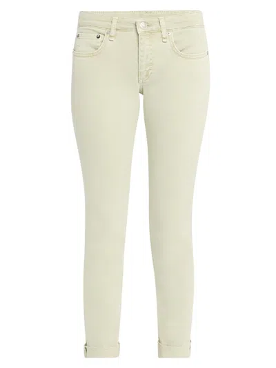 Rag & Bone Women's Dre Stretch Low-rise Skinny Jeans In White