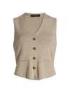 Rag & Bone Ella Wool-blend Vest In Neutral