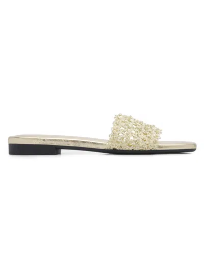 Rag & Bone Women's Ellie Woven Strap Slides In White