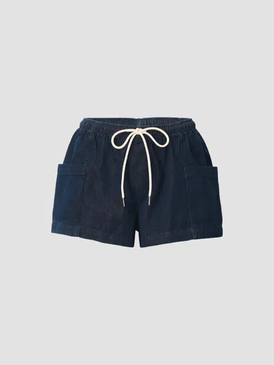 Rag & Bone Women's Emery Drawstring Shorts In Ocean Rinse
