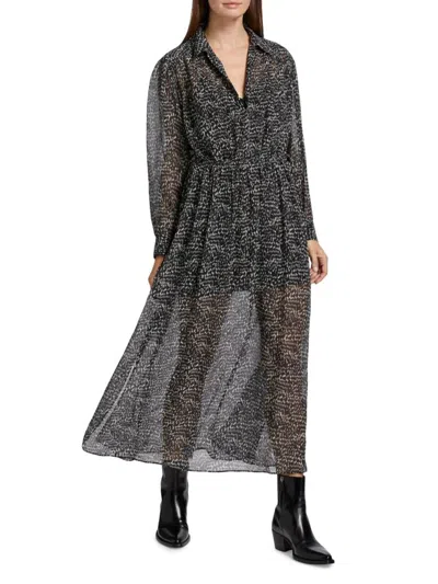 Rag & Bone Women's Emmy Sheer Printed Maxi Dress In Multi