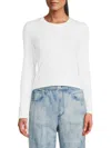 Rag & Bone Mai Crop Shirt In White