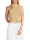 Rag & Bone Women's Essie Ribbed Cotton-blend Tank In Brown