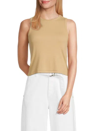 Rag & Bone Women's Essie Ribbed Cotton-blend Tank In Brown