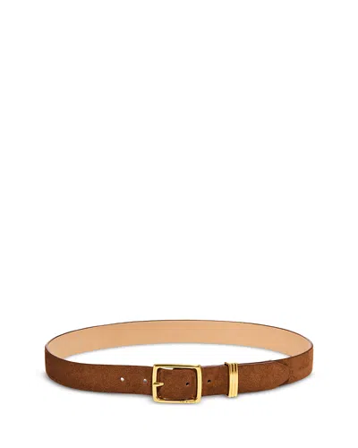 Rag & Bone Women's Ex Boyfriend 2.0 Suede Belt In Brown