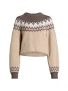 Rag & Bone Beth Fair Isle Wool Sweater In Multi