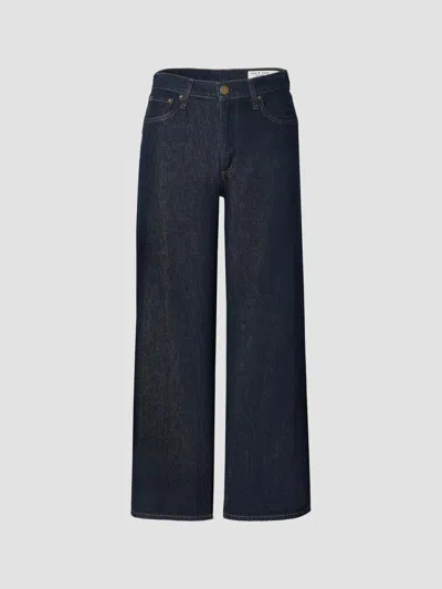 Rag & Bone Women's Featherweight Andi High-rise Ankle Wide-leg Jeans In Dark Rinse