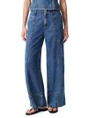 Rag & Bone Women's Featherweight Arianna Crop Cotton-blend Wide-leg Jeans In Blue