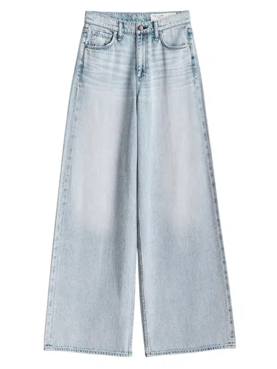 Rag & Bone Women's Featherweight Sofie Wide-leg Jeans In Blue