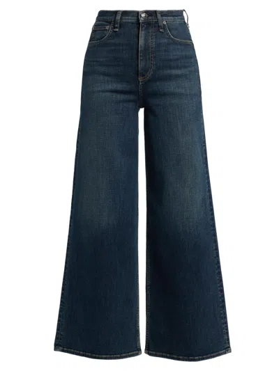 Rag & Bone Women's Flexi Sofie Ankle Wide-leg Jeans In Blue