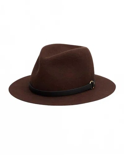 Rag & Bone Women's Floppy Packable Fedora Hat In Brown