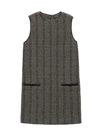 Rag & Bone Women's Frances Cotton Tweed Shift Minidress In Black Multi