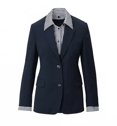 Rag & Bone Long-sleeved Suit Jacket In Blue