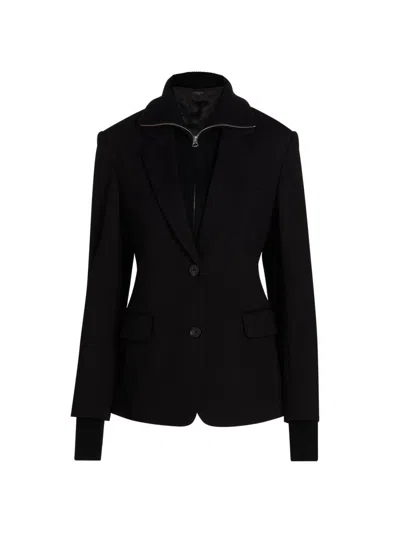 Rag & Bone Women's Frank Stretch Ponte Blazer In Black
