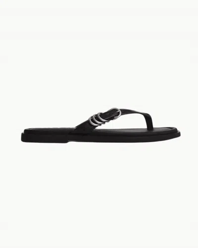 RAG & BONE WOMEN'S GIA THONG SANDAL IN BLACK