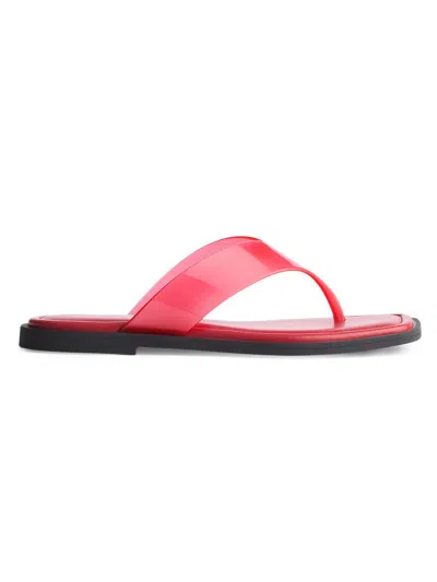 Rag & Bone Gracie Jelly Flat Thong Sandals In Multi