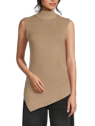 Rag & Bone Women's Gretchin Asymmetric Hem Wool-blend Sweater In Nude
