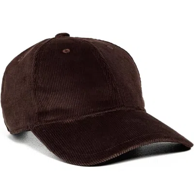 Rag & Bone Women's Harlow Corduroy Baseball Cap In Brown