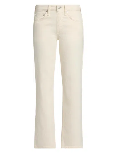 Rag & Bone Women's Harlow Low-rise Ankle Straight Jeans In Sand